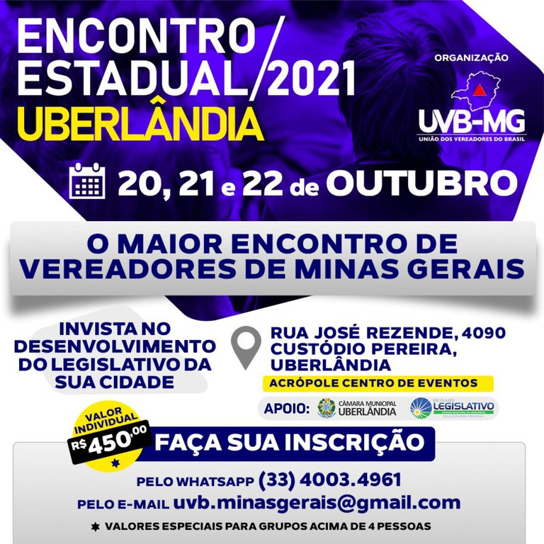 20/10/2021 - ENCONTRO ESTADUAL DE VEREADORES