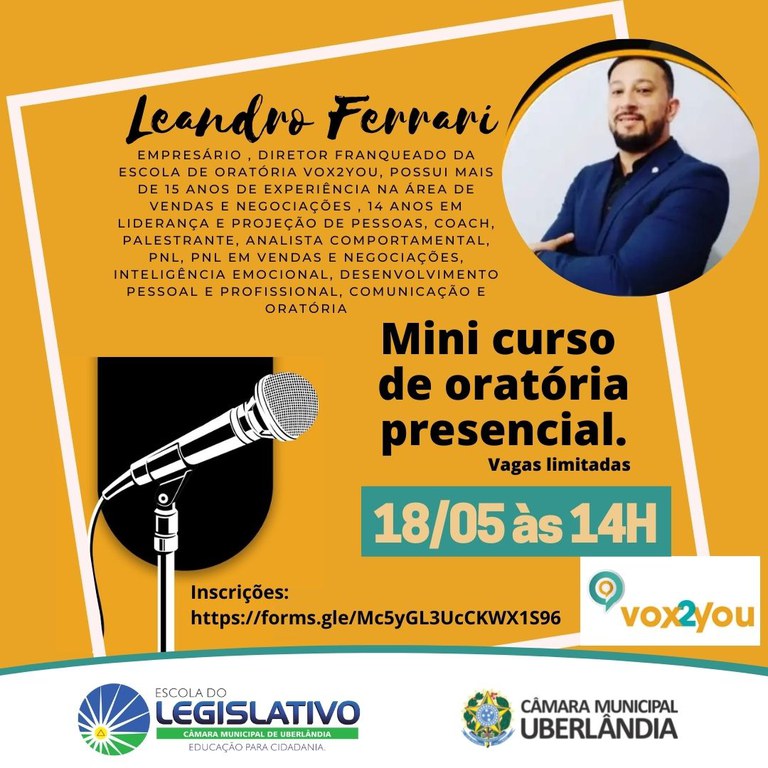 CURSO ORATÓRIA VOX2YOU