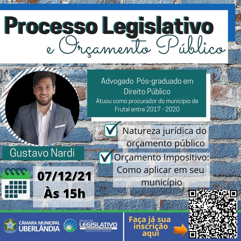07/12/2021 - PROCESSO LEGISLATIVO E ORÇAMENTO PÚBLICO