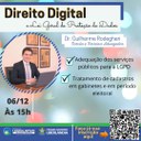 PALESTRA DIREITO DIGITAL E LGPD