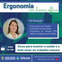 PALESTRA "ERGONOMIA EM HOME OFFICE"